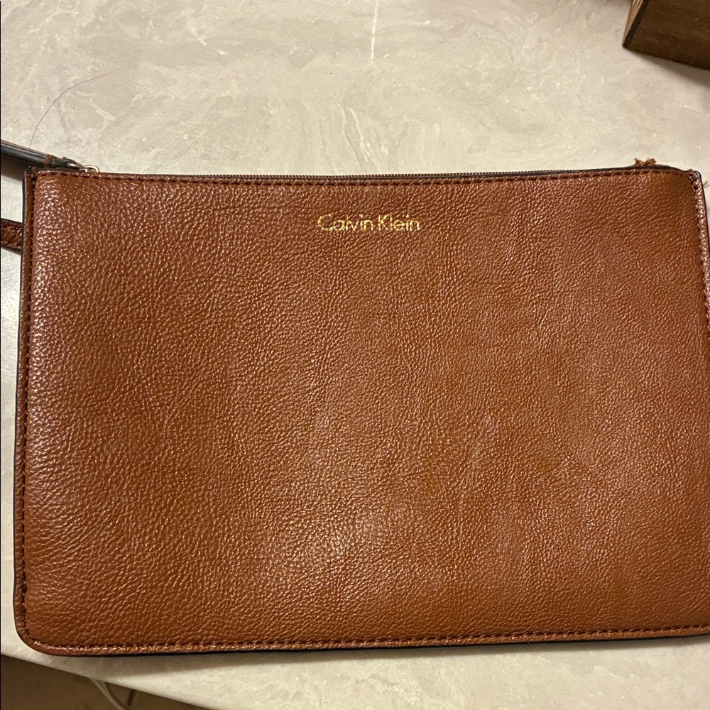 Calvin‎ Klein Tan Leather Men's Wallet